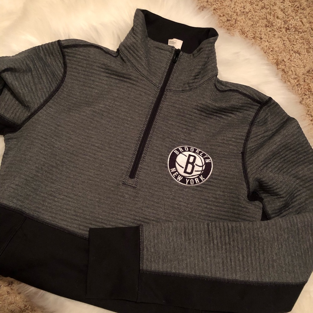 Brooklyn basketball quarter zip